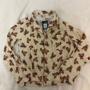 Forever 21 teddy bear christmas pajama top